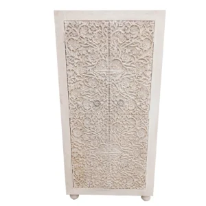 Armario de madera Blanco Tallado - madera en blanco - Kambora Colombia