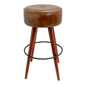 Barra Kong de Cuero y Madera Café