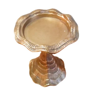 Candelabro Kassa de Metal Dorado Forjado en India
