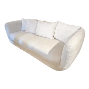 Silla Oreo de Bouclé Blanco