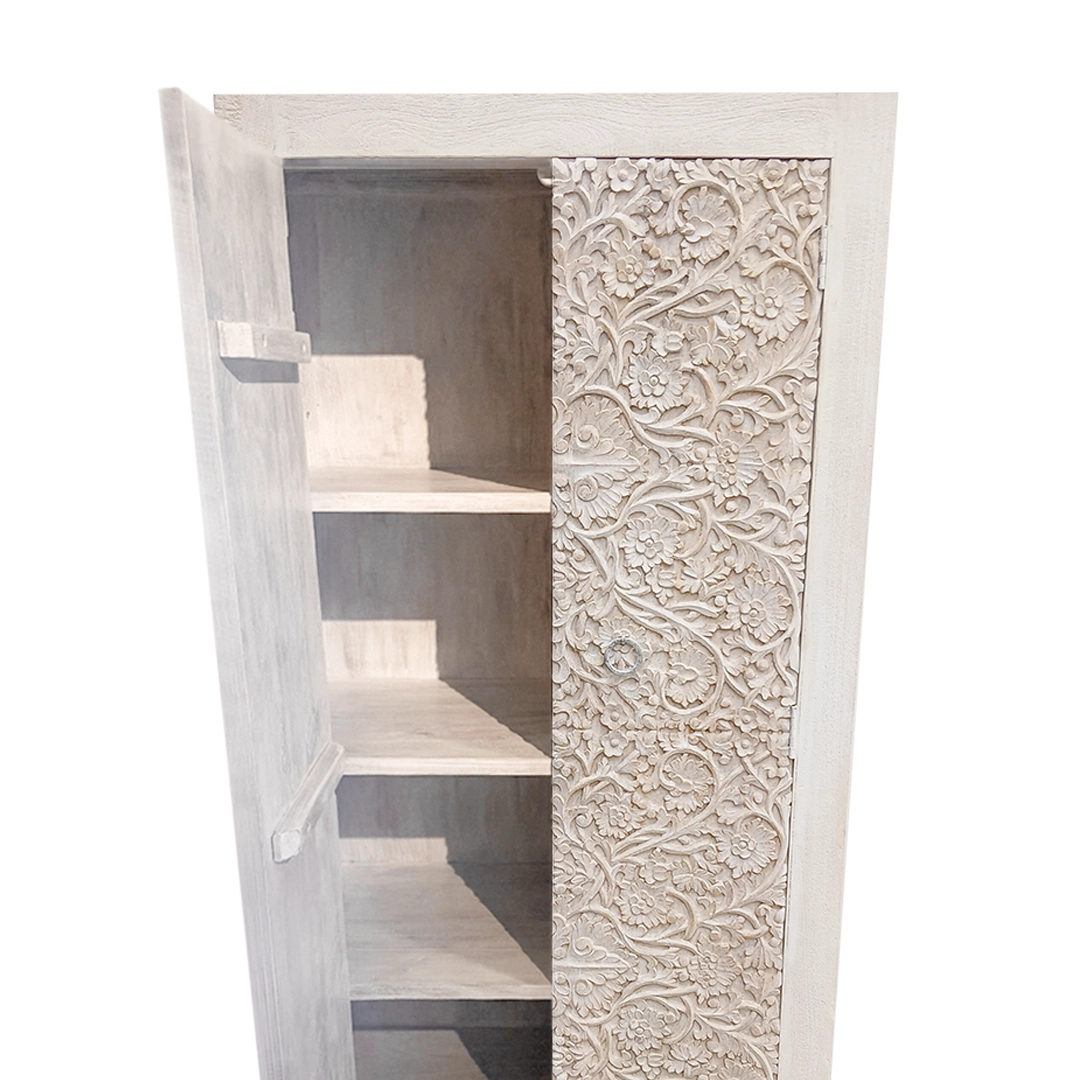 Armario de madera Blanco Tallado - Image 2