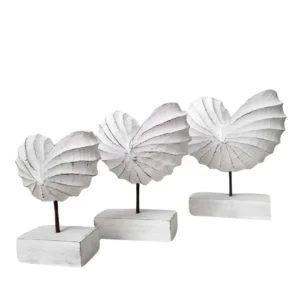 Caracol grande de Madera Blanco