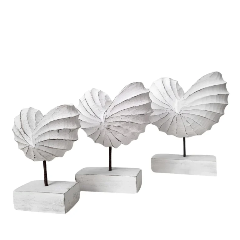Caracol grande de Madera Blanco